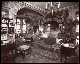 Wohnzimmer in der Residenz von Elsie de Wolfe in der 122 East 17th Street, New York, 1895 oder 1896